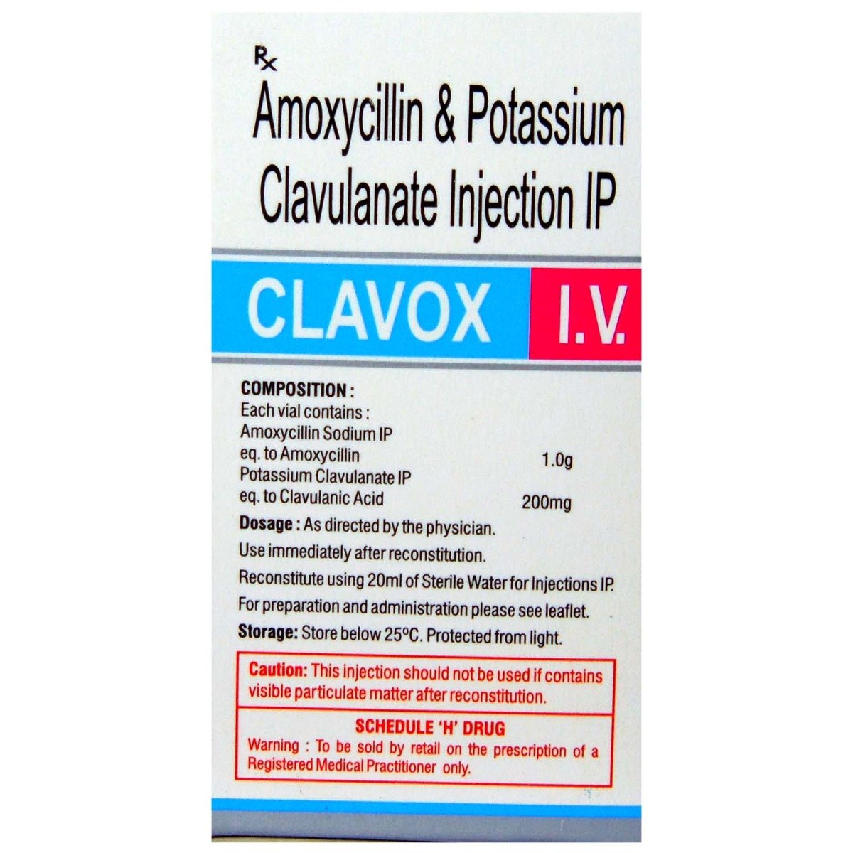 CLAVOX IV INJECTION 1.2GM, Pack of 1 Injection CLAVOX IV INJECTION 1.2GM, Pack of 1 Injection
