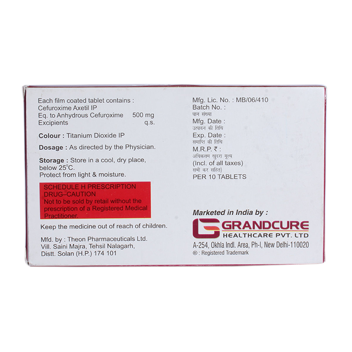 Clasitil 500 Tablet 10's, Pack of 10 TABLETS Clasitil 500 Tablet 10's, Pack of 10 TABLETS