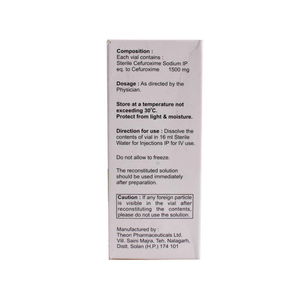 Clasitil 1.5 gm Injection 1's, Pack of 1 Injection Clasitil 1.5 gm Injection 1's, Pack of 1 Injection