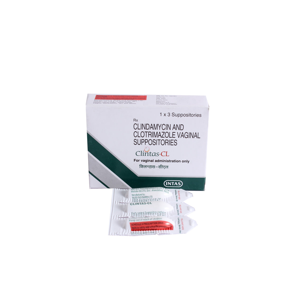 Clintas CL Suppository 3's, Pack of 3 SuppositoryS Clintas CL Suppository 3's, Pack of 3 SuppositoryS