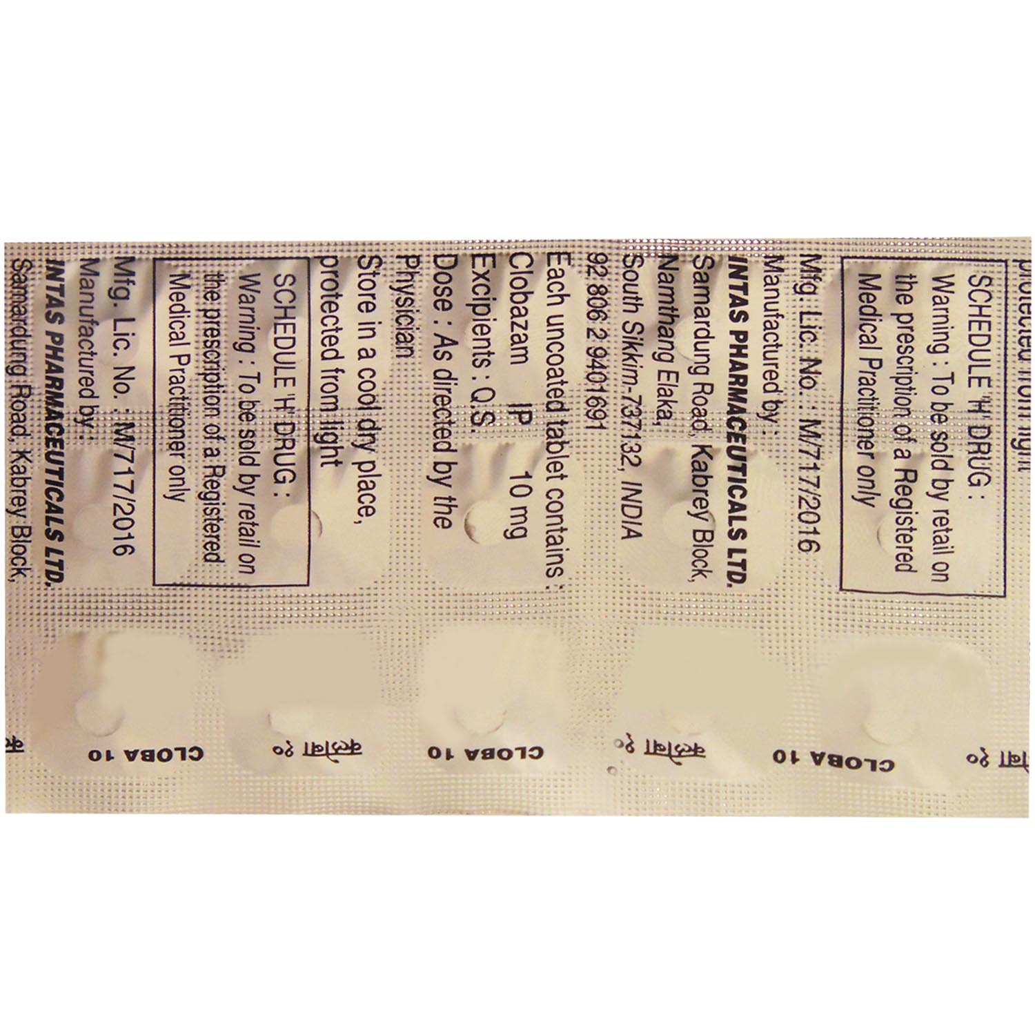 Cloba 10 Tablet 15's, Pack of 15 TABLETS Cloba 10 Tablet 15's, Pack of 15 TABLETS