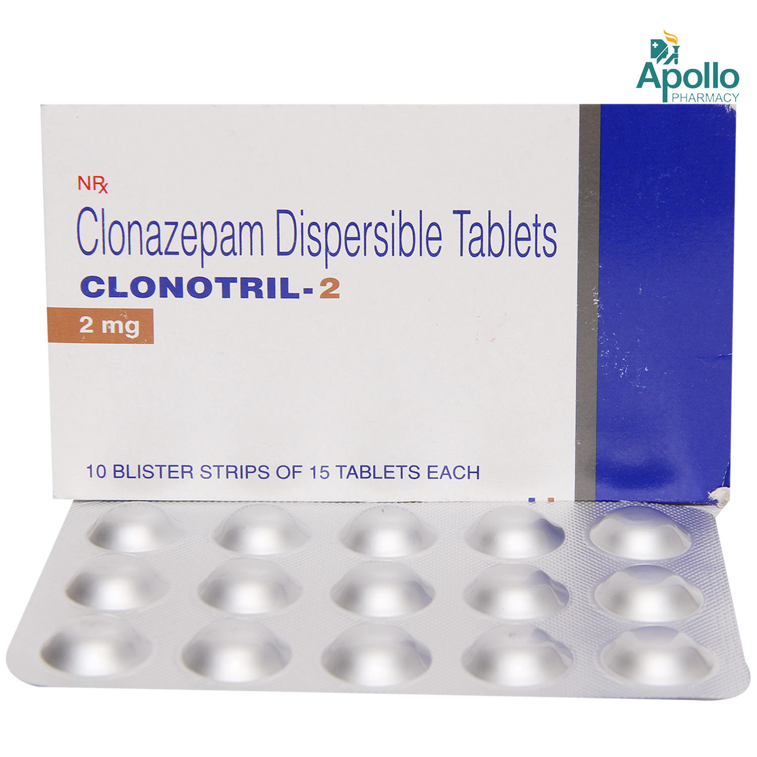 Clonotril 2 mg Tablet 10's, Pack of 10 TabletS Clonotril 2 mg Tablet 10's, Pack of 10 TabletS