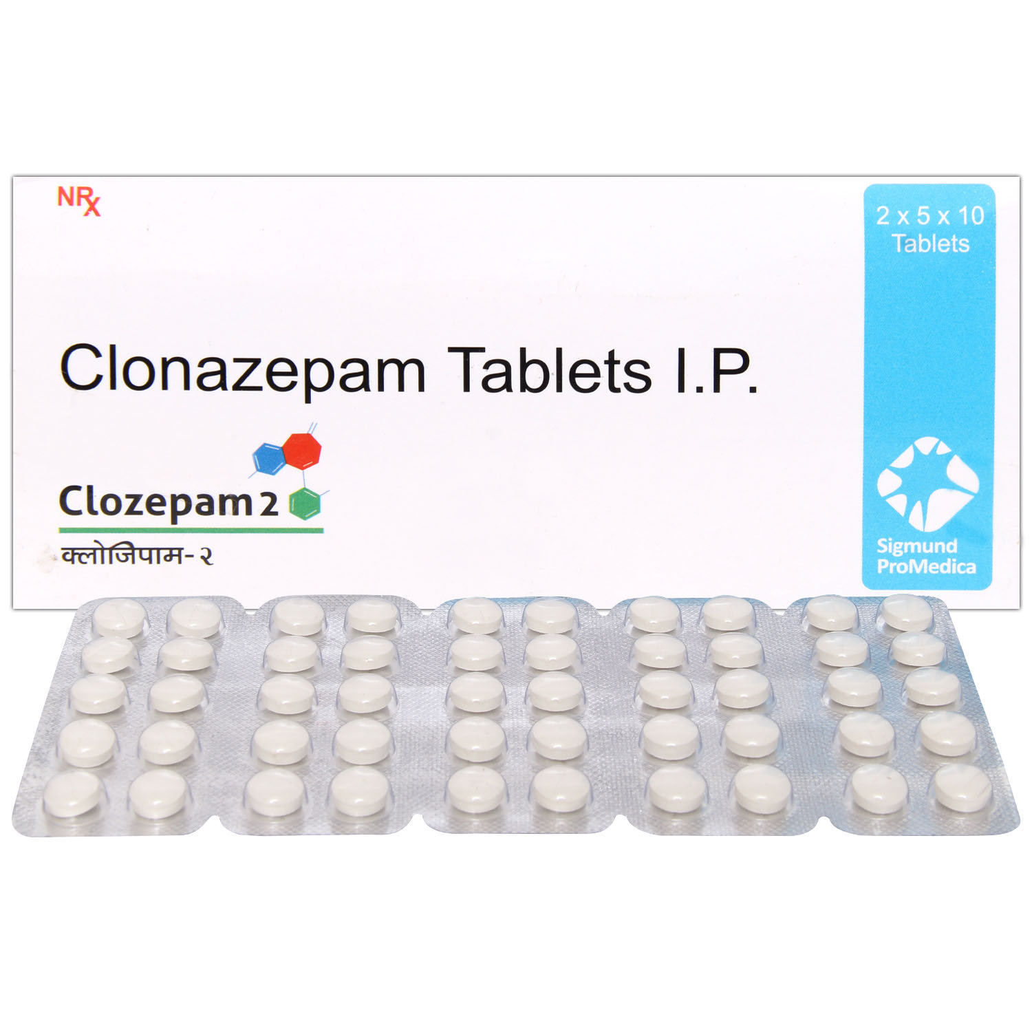 Clozepam 2 Tablet 10's, Pack of 10 TABLETS Clozepam 2 Tablet 10's, Pack of 10 TABLETS