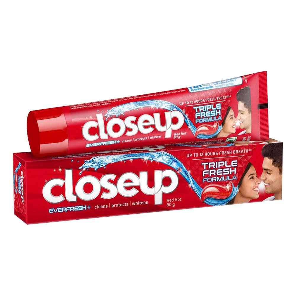 Closeup Everfresh+ Red Hot Gel Toothpaste, 80 gm, Pack of 1 Closeup Everfresh+ Red Hot Gel Toothpaste, 80 gm, Pack of 1