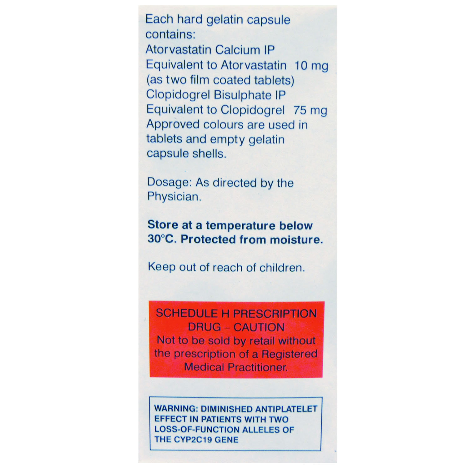 Clopitab CV 10 Tablet 10's, Pack of 10 TabletS Clopitab CV 10 Tablet 10's, Pack of 10 TabletS