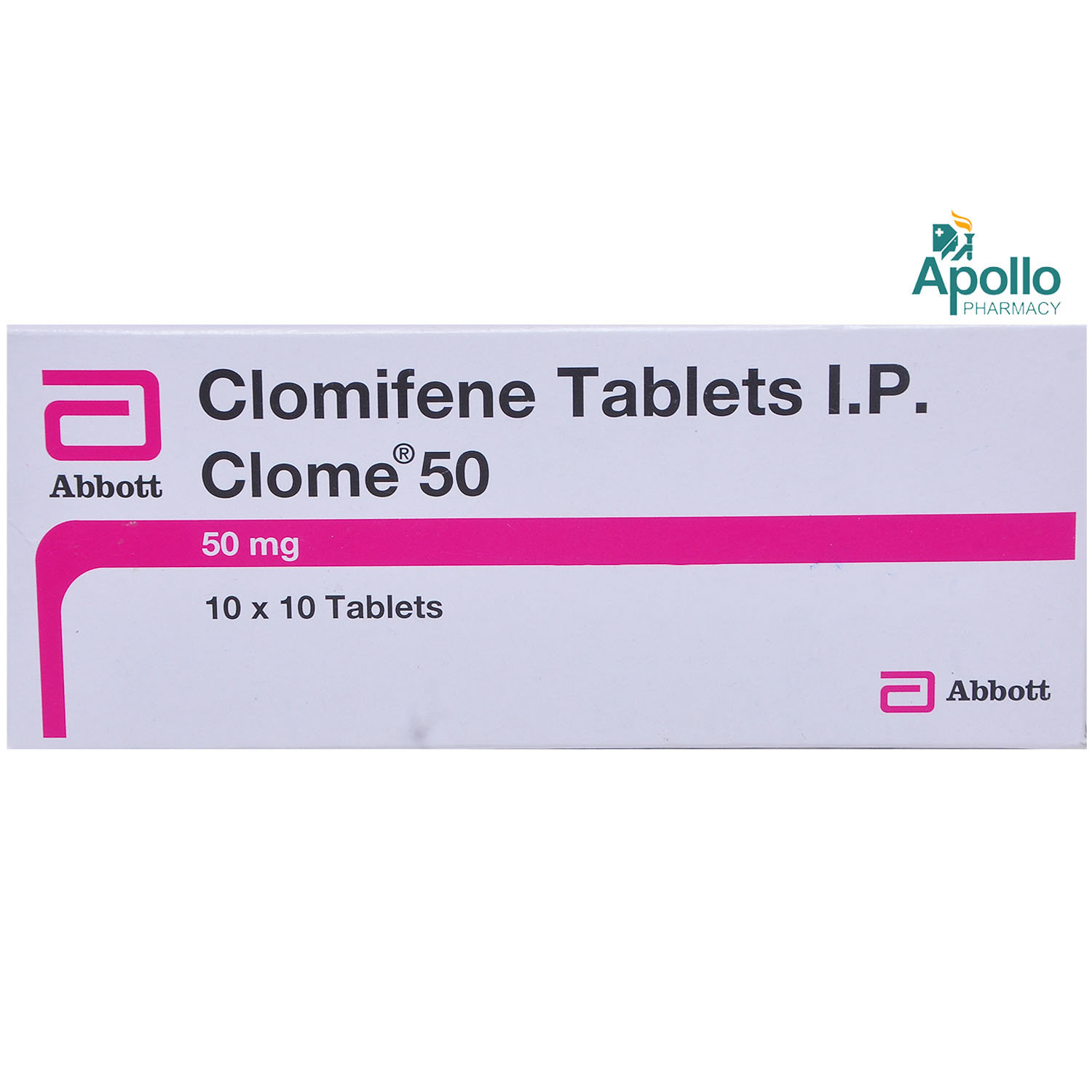 Clome 50 Tablet 10's, Pack of 10 TABLETS Clome 50 Tablet 10's, Pack of 10 TABLETS