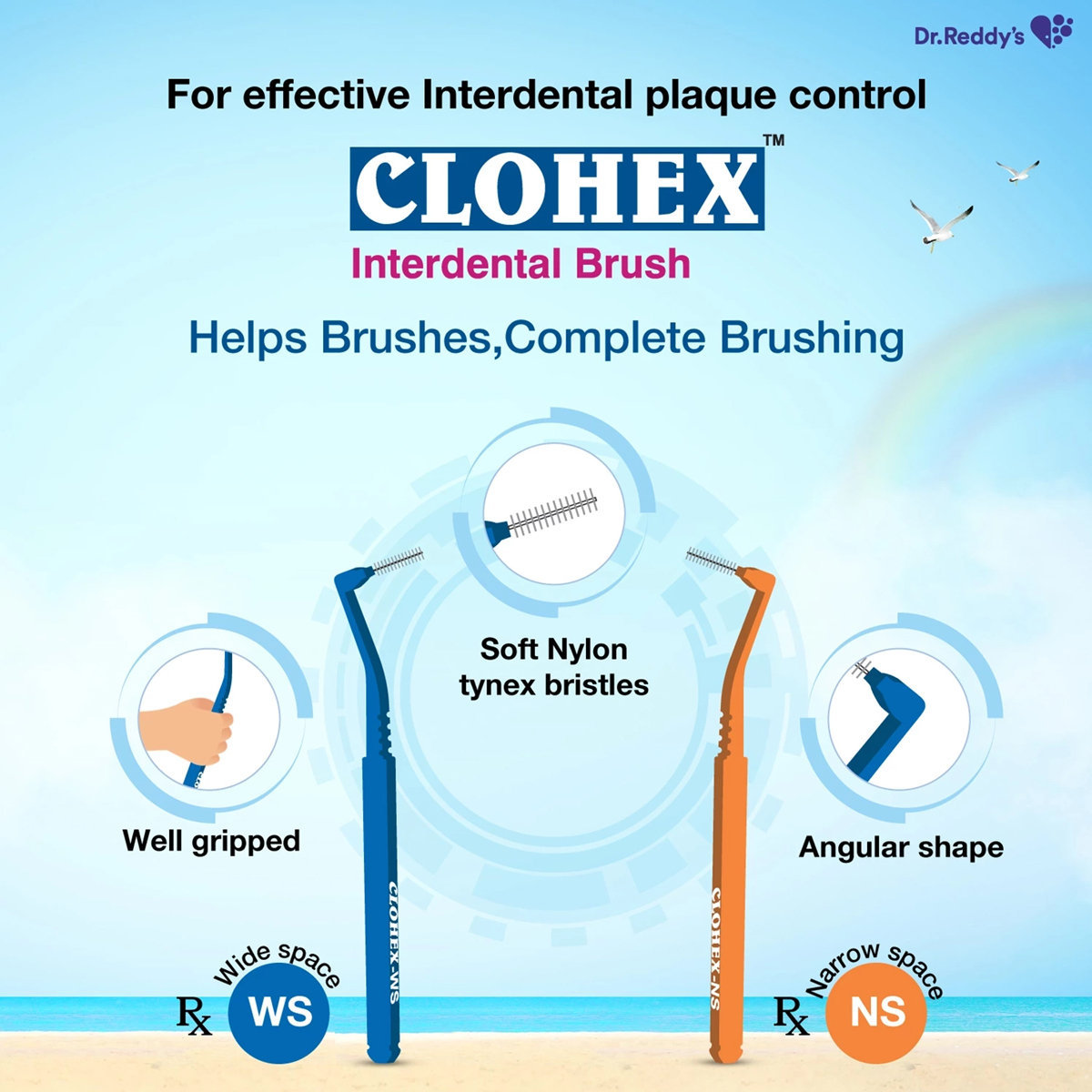 Clohex-NS Interdental Toothbrush, 6 Count, Pack of 1 Clohex-NS Interdental Toothbrush, 6 Count, Pack of 1