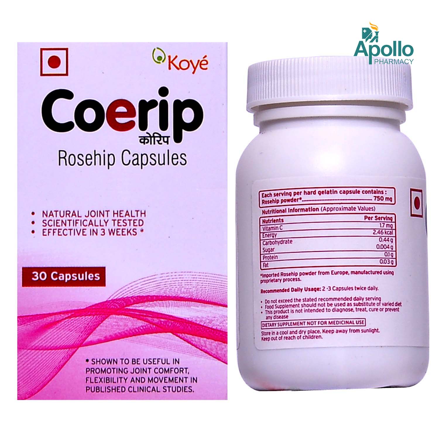 Coerip Capsule 30's, Pack of 1 Capsule Coerip Capsule 30's, Pack of 1 Capsule