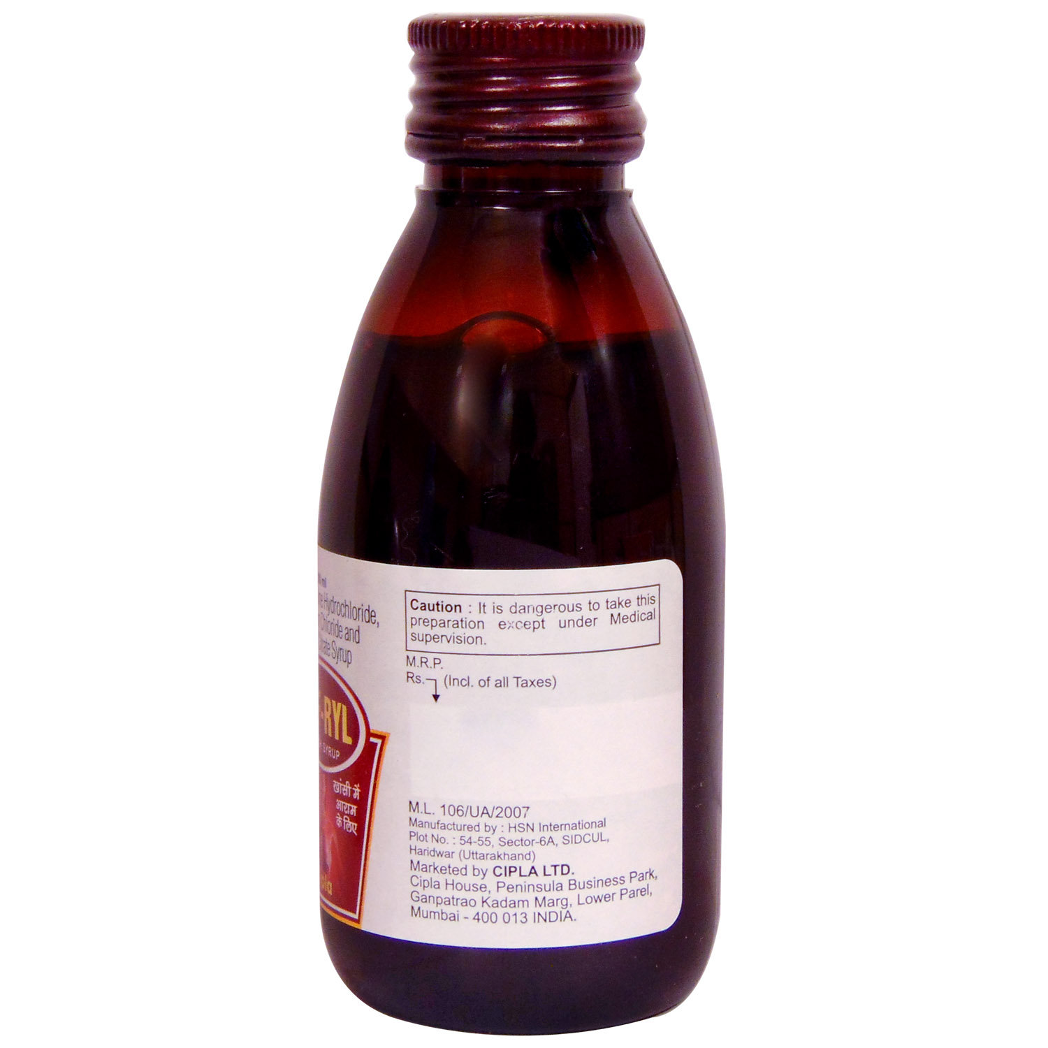COF-RYL Cough Syrup 100 ml, Pack of 1 SYRUP COF-RYL Cough Syrup 100 ml, Pack of 1 SYRUP