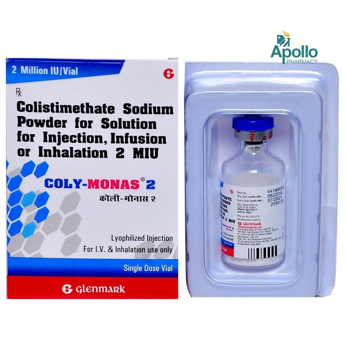 Coly Monas 2 Injection, Pack of 1 Coly Monas 2 Injection, Pack of 1