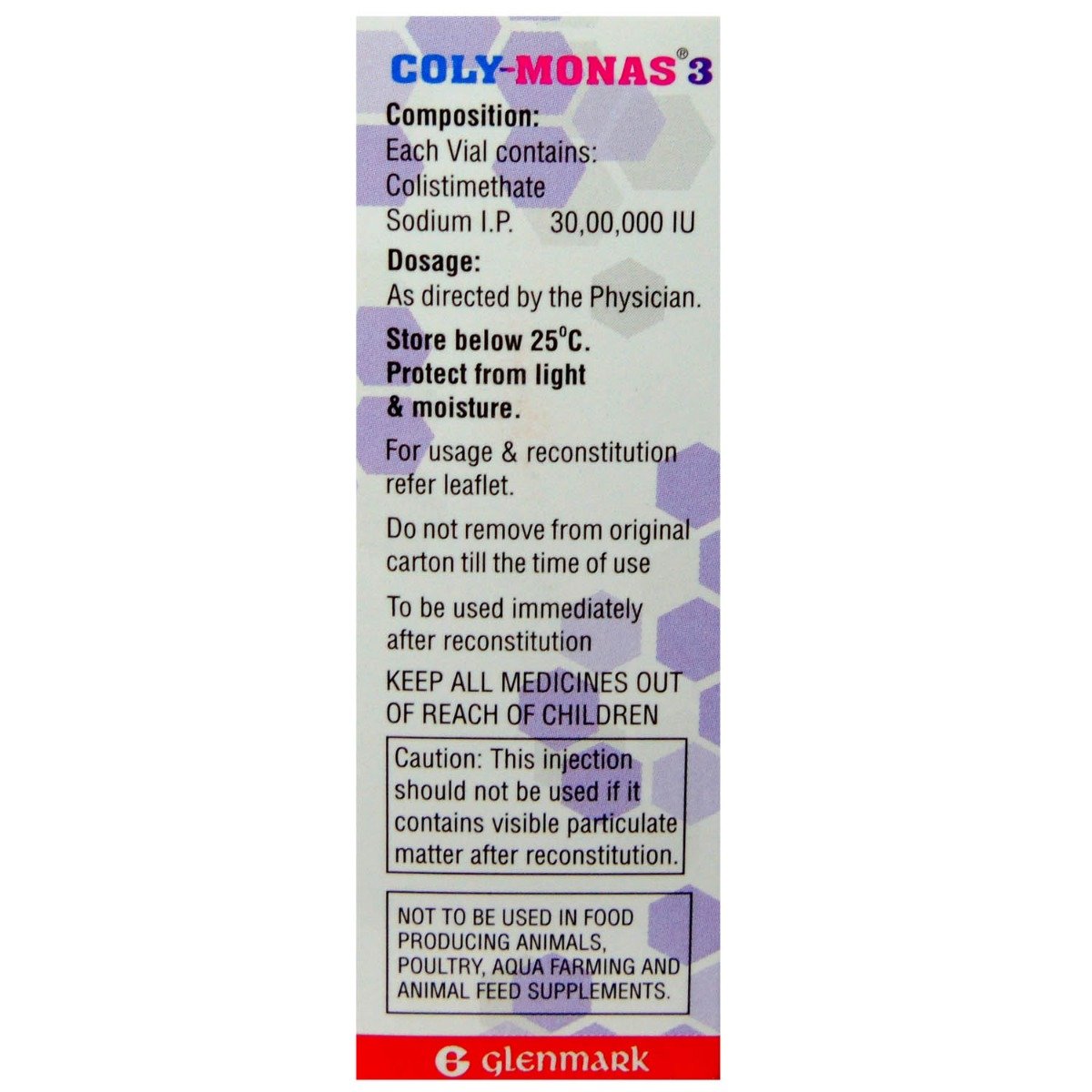 COLYMONAS VAIL 3ML INJECTION, Pack of 1 INJECTION COLYMONAS VAIL 3ML INJECTION, Pack of 1 INJECTION