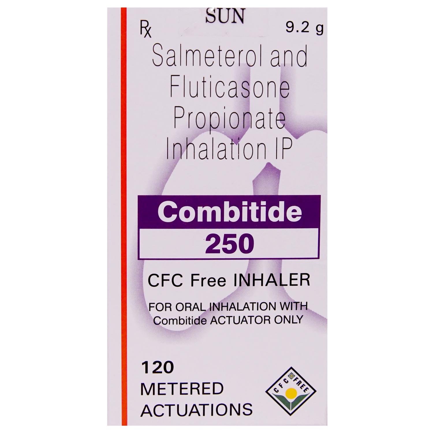 Combitide 250 Inhaler 120 mdi, Pack of 1 Combitide 250 Inhaler 120 mdi, Pack of 1