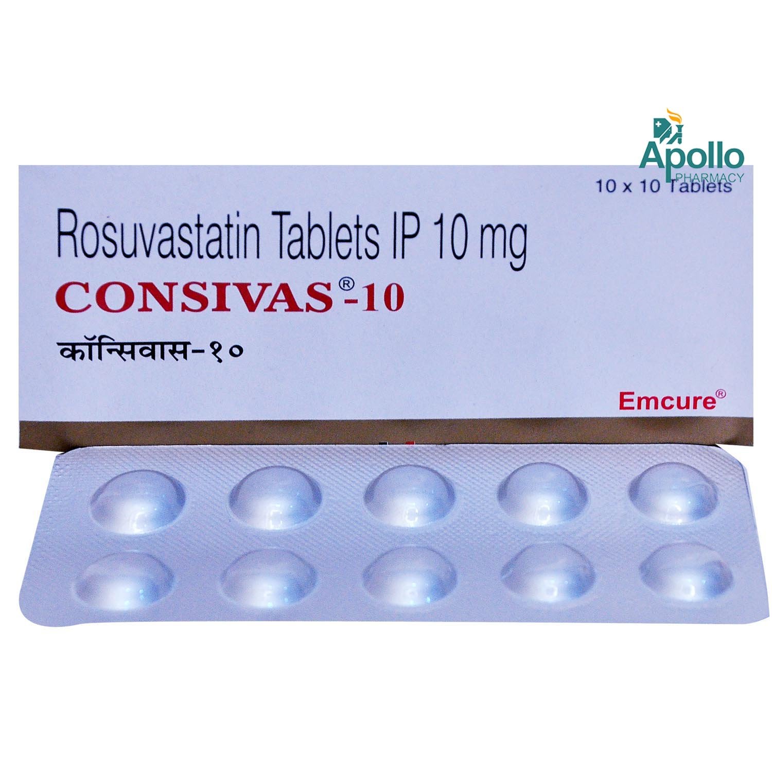 Consivas 10 Tablet 10's, Pack of 10 TABLETS Consivas 10 Tablet 10's, Pack of 10 TABLETS