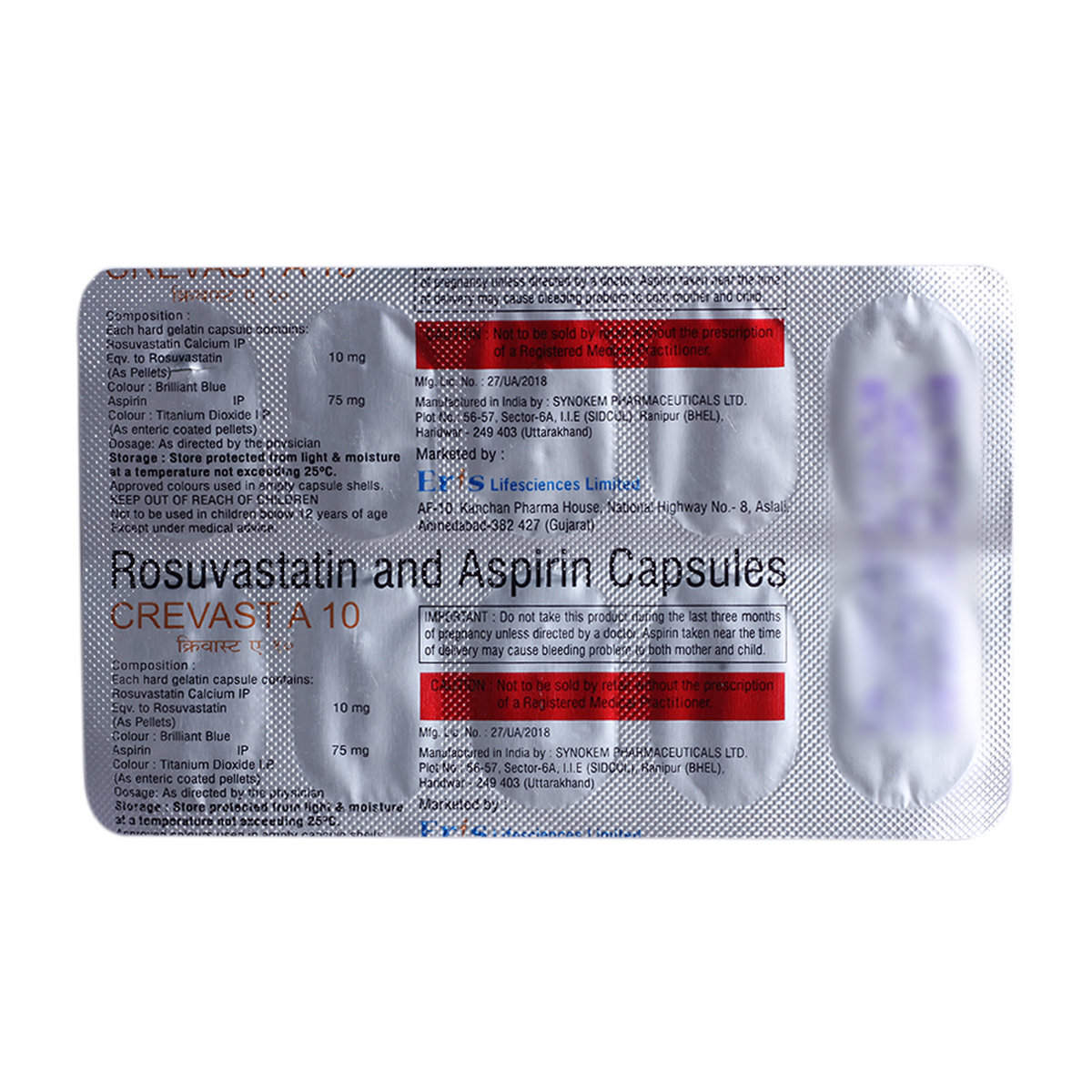 Crevast A 10 Capsule 10's, Pack of 10 Crevast A 10 Capsule 10's, Pack of 10