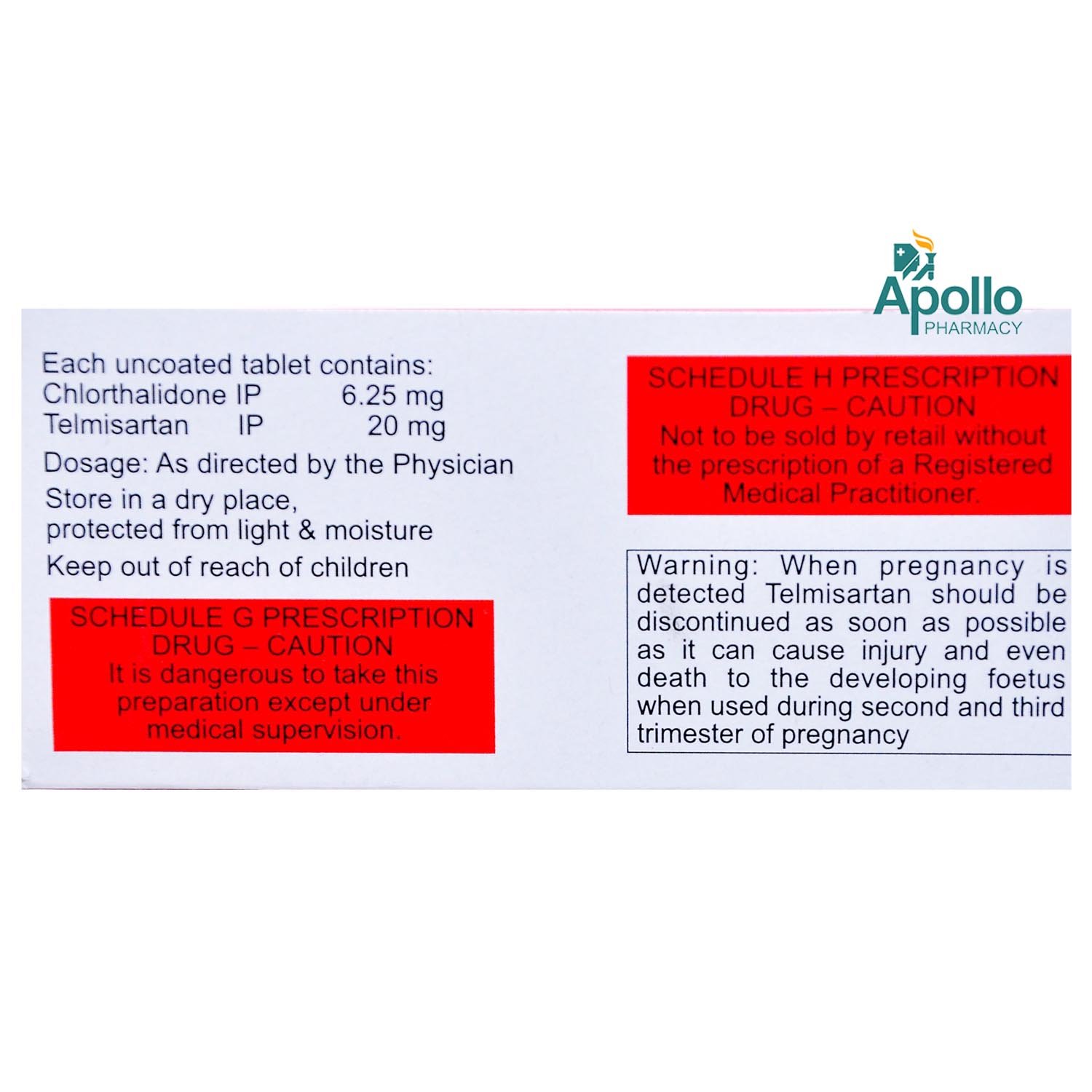 CTD T 6.25/20 Tablet 10's, Pack of 10 CTD T 6.25/20 Tablet 10's, Pack of 10