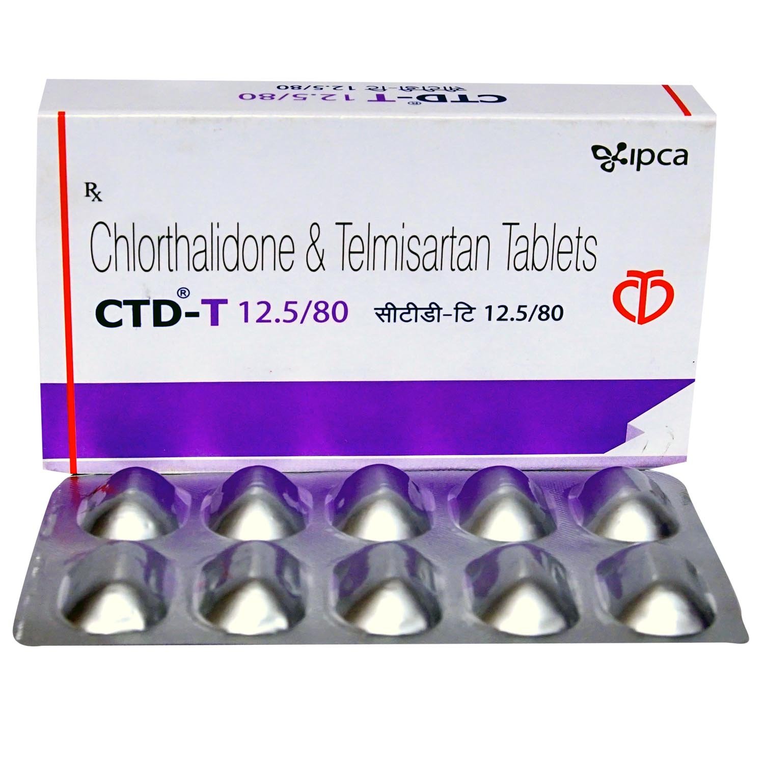 CTD-T 12.5/80 Tablet 10's, Pack of 10 TABLETS CTD-T 12.5/80 Tablet 10's, Pack of 10 TABLETS