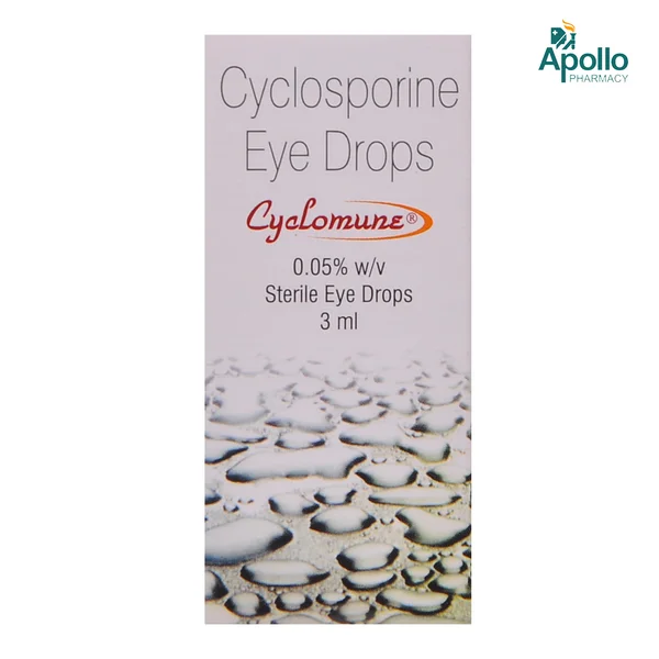 Cyclomune 0.5% Eye Drop 3 ml, Pack of 1 EYE DROPS