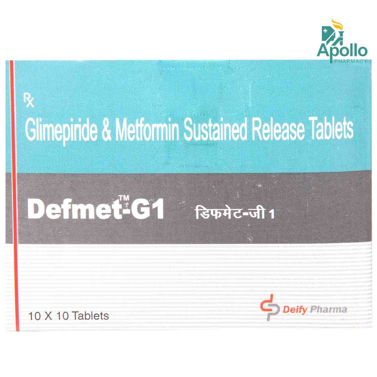 Defmet-G1 Tablet 10's, Pack of 10 TABLETS Defmet-G1 Tablet 10's, Pack of 10 TABLETS