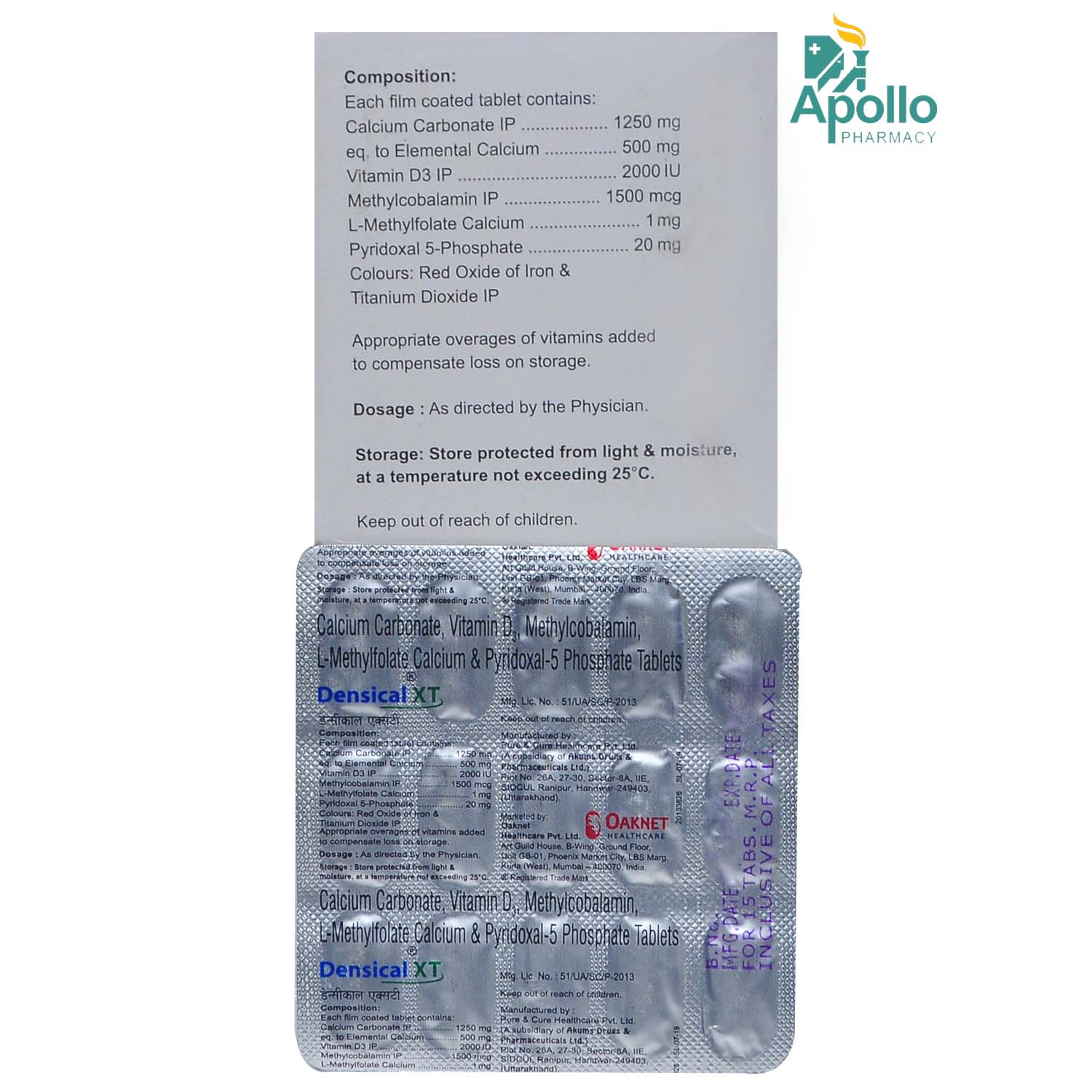 Densical XT Tablet 15's, Pack of 15 TABLETS Densical XT Tablet 15's, Pack of 15 TABLETS