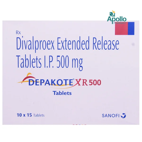 Depakote XR 500 Tablet 15's, Pack of 15 TABLETS
