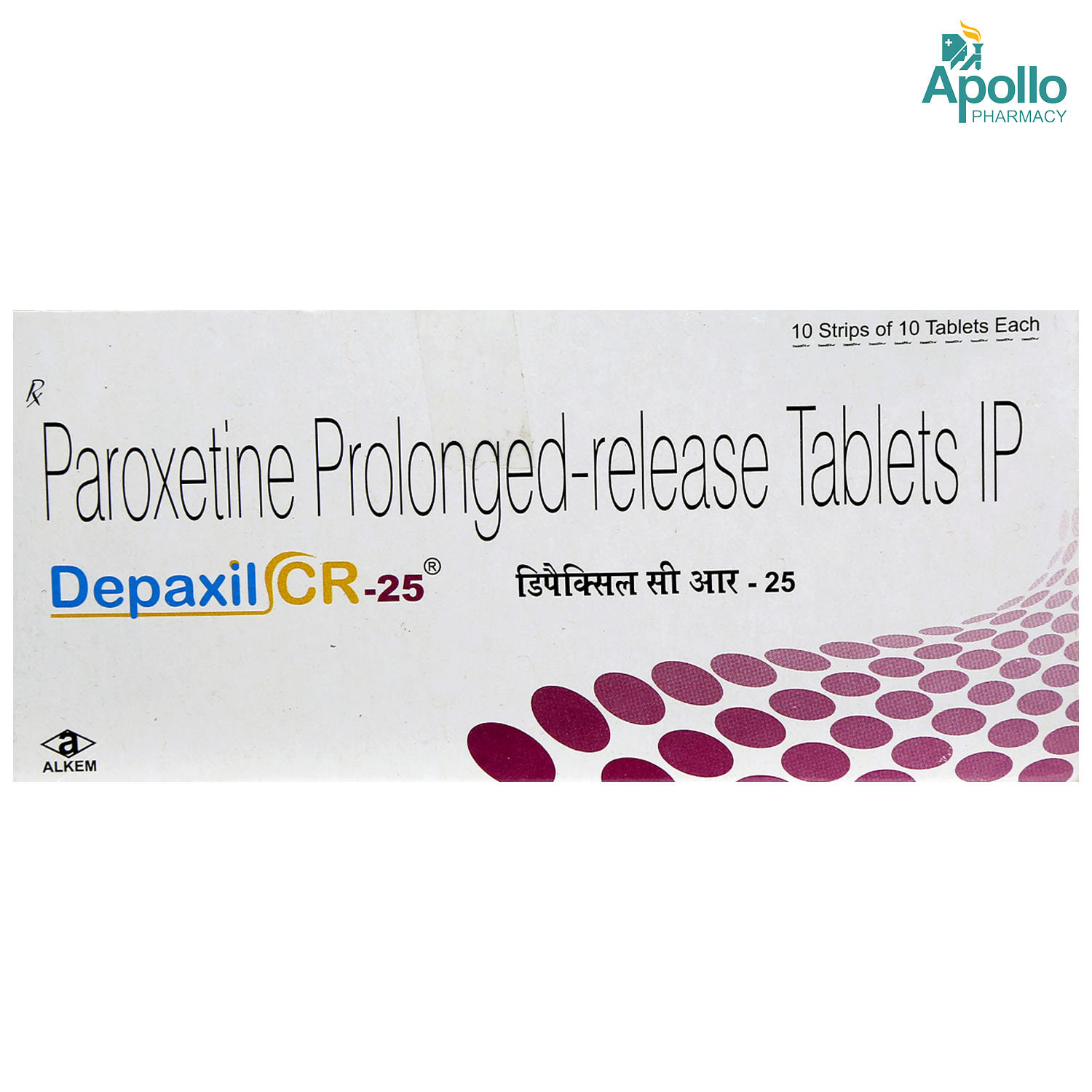 Depaxil CR-25 Tablet 10's, Pack of 10 TABLETS Depaxil CR-25 Tablet 10's, Pack of 10 TABLETS