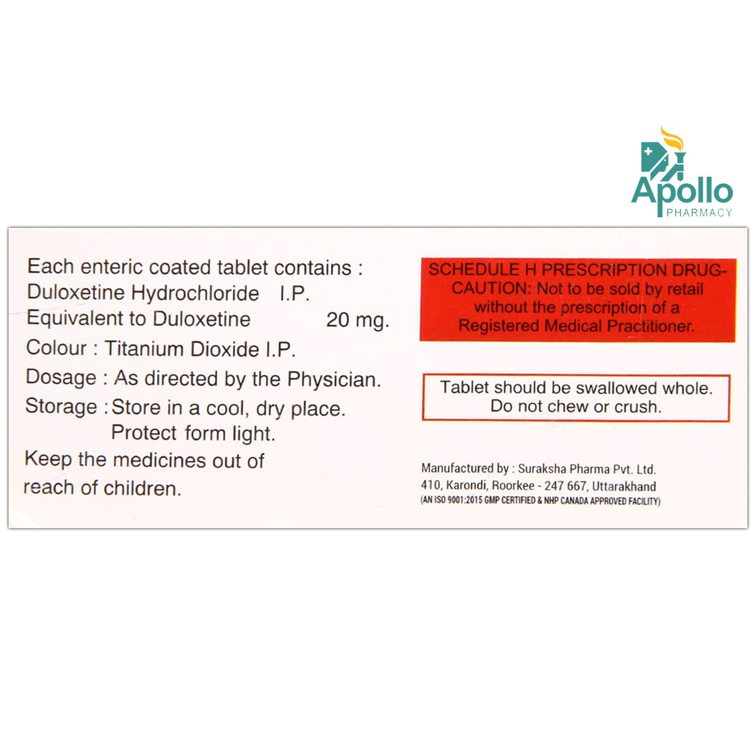 Depth-20mg Tablet 10's, Pack of 10 TabletS Depth-20mg Tablet 10's, Pack of 10 TabletS