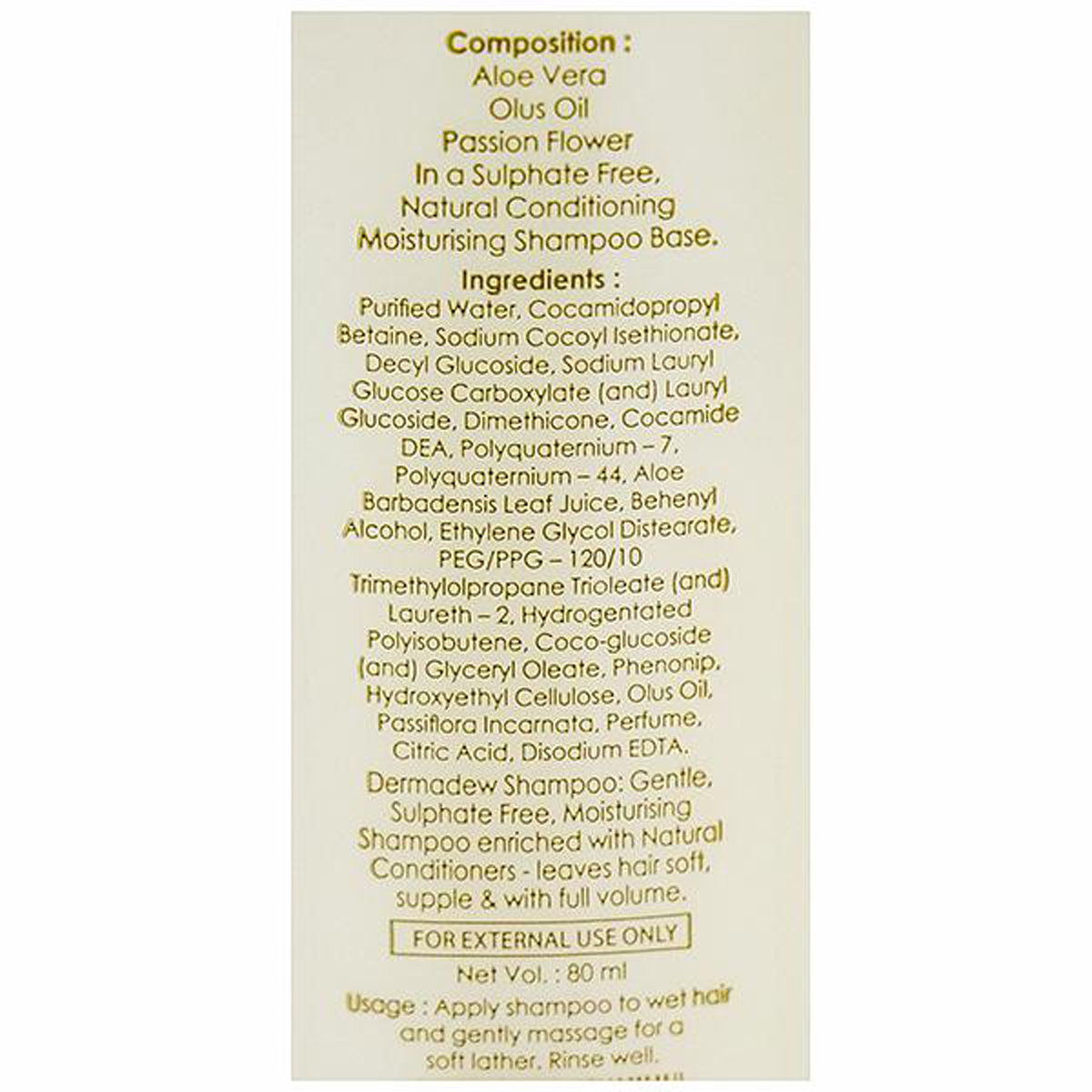 Dermadew Shampoo, 80 ml, Pack of 1 Dermadew Shampoo, 80 ml, Pack of 1