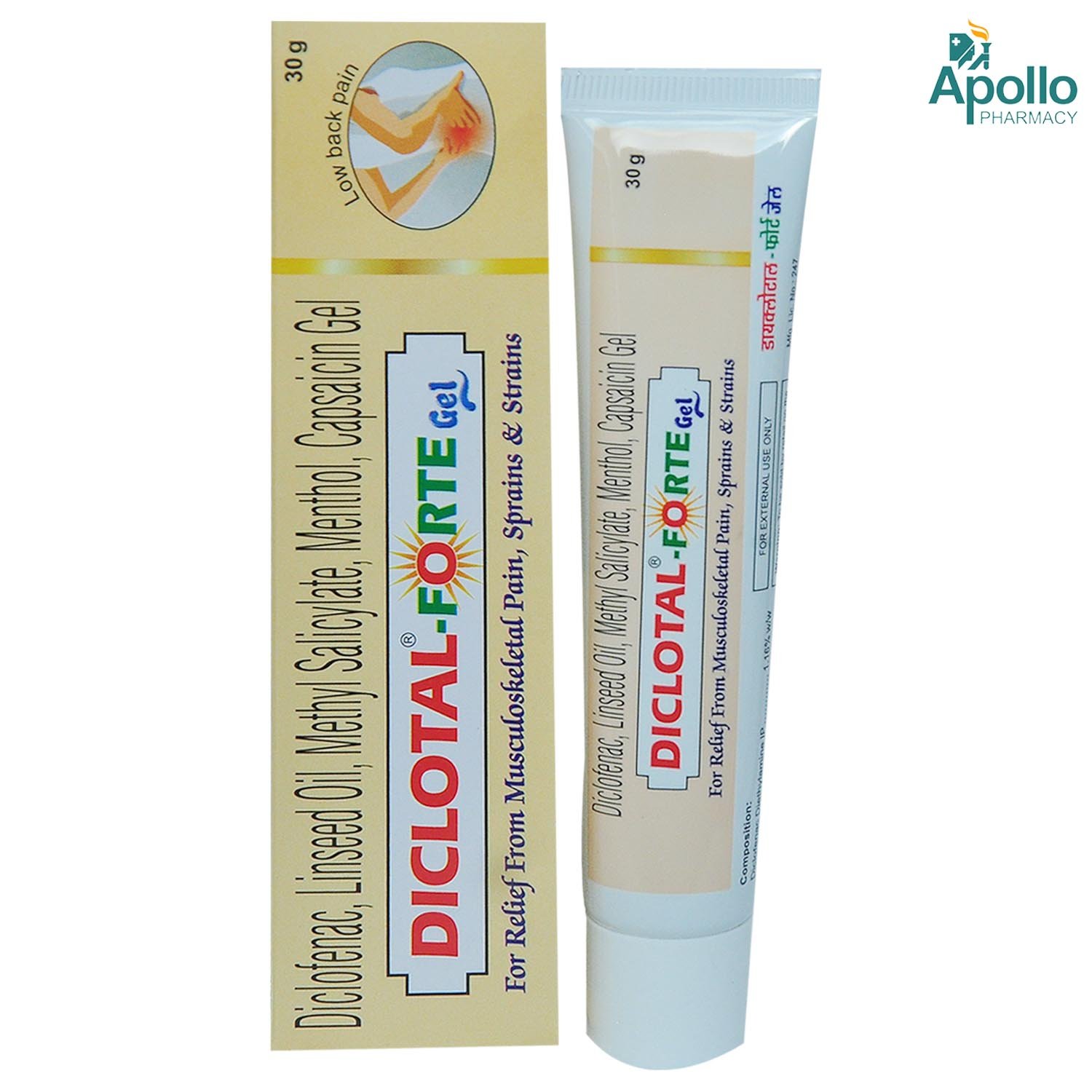 Diclotal-Forte Gel 30 gm, Pack of 1 GEL Diclotal-Forte Gel 30 gm, Pack of 1 GEL