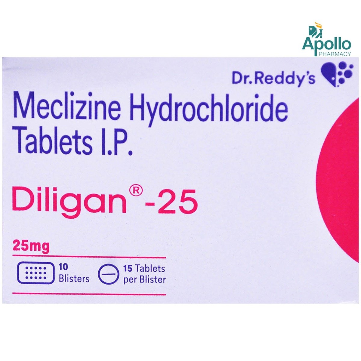 Diligan-25 Tablet 15's, Pack of 15 TABLETS Diligan-25 Tablet 15's, Pack of 15 TABLETS