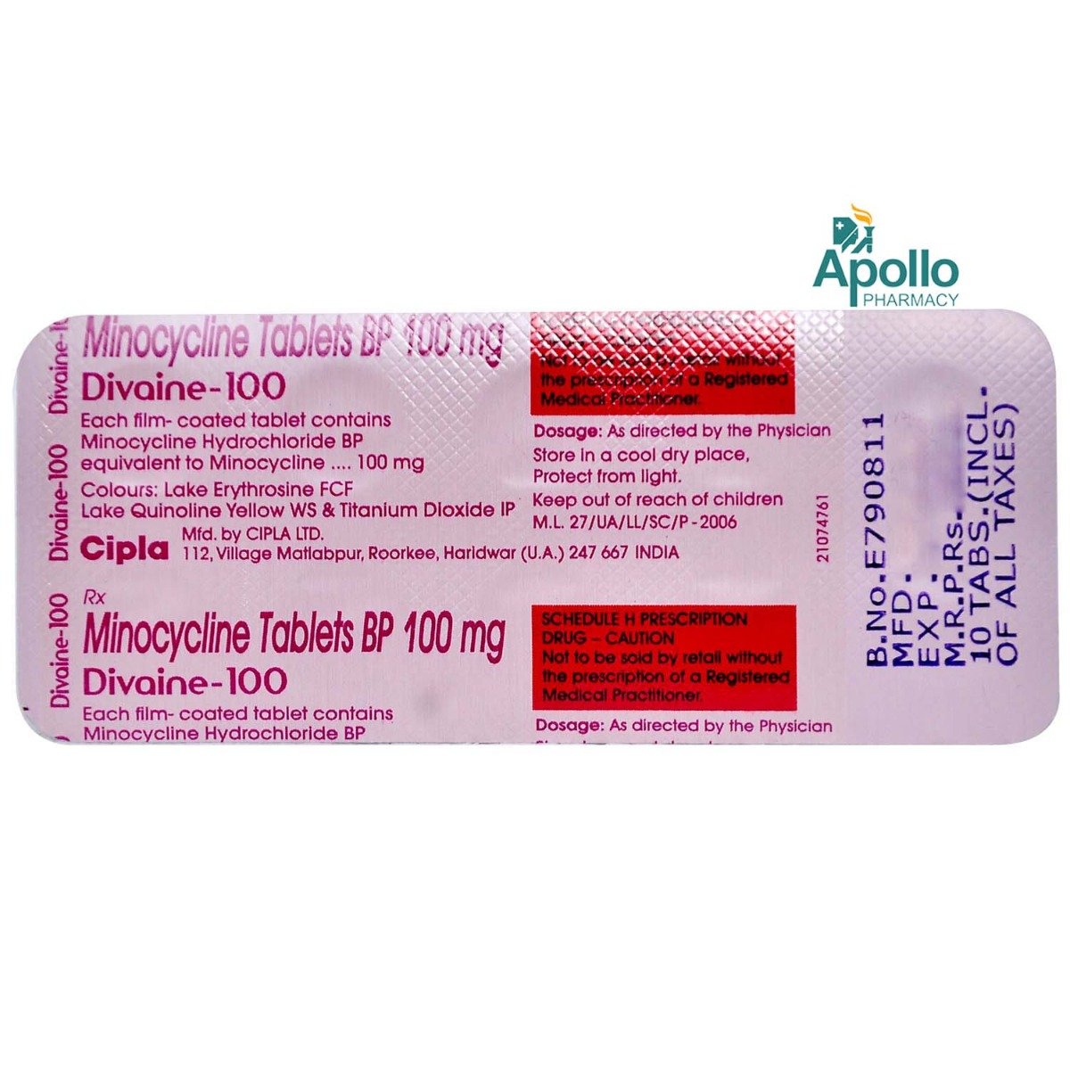 Divaine-100 Tablet 10's, Pack of 10 TABLETS Divaine-100 Tablet 10's, Pack of 10 TABLETS