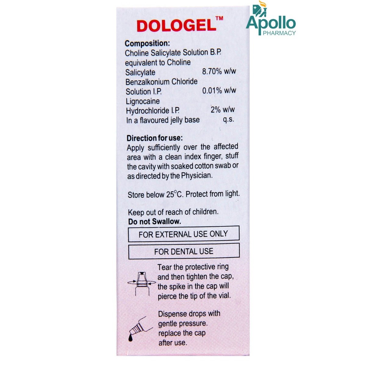 Dologel 15 gm, Pack of 1 GEL Dologel 15 gm, Pack of 1 GEL