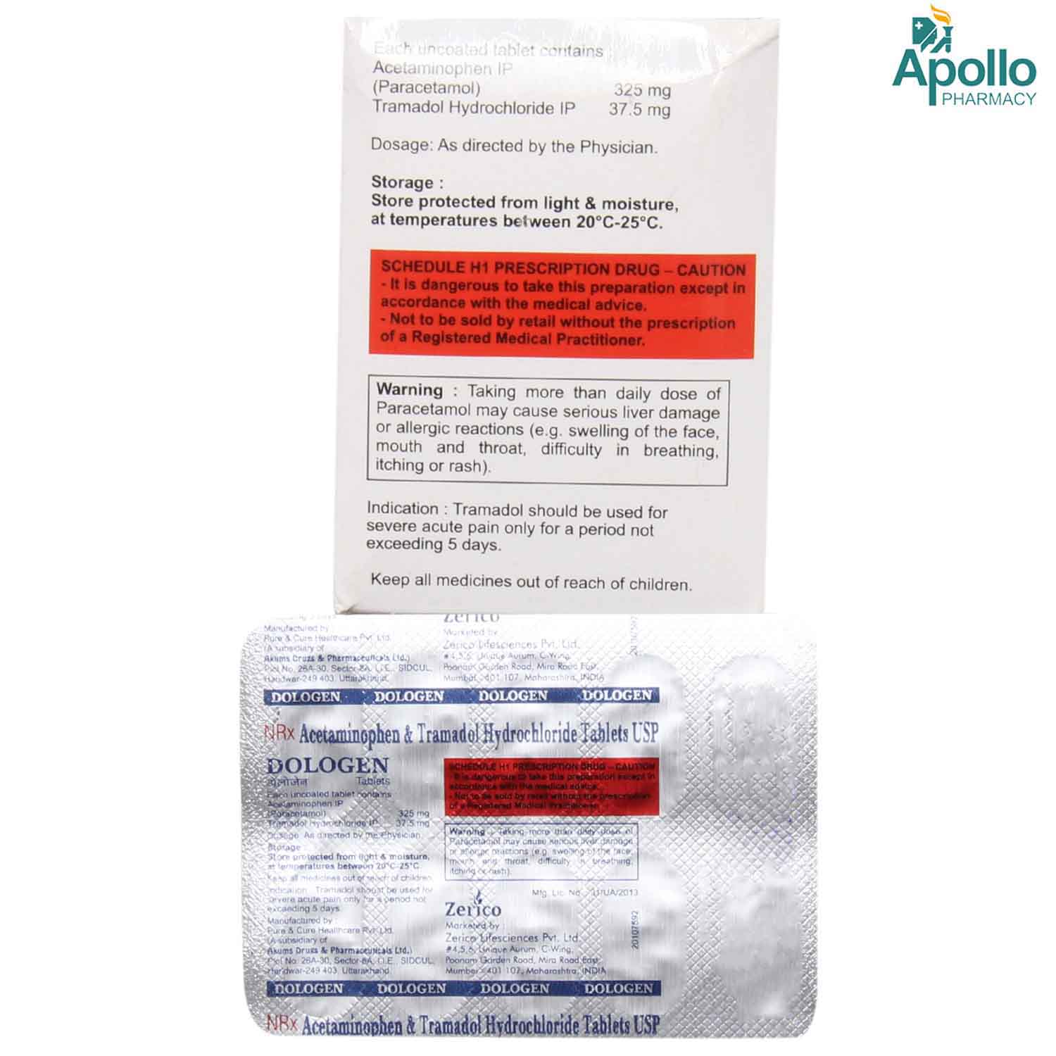 DOLOGEN TABLET 10'S, Pack of 10 TabletS DOLOGEN TABLET 10'S, Pack of 10 TabletS