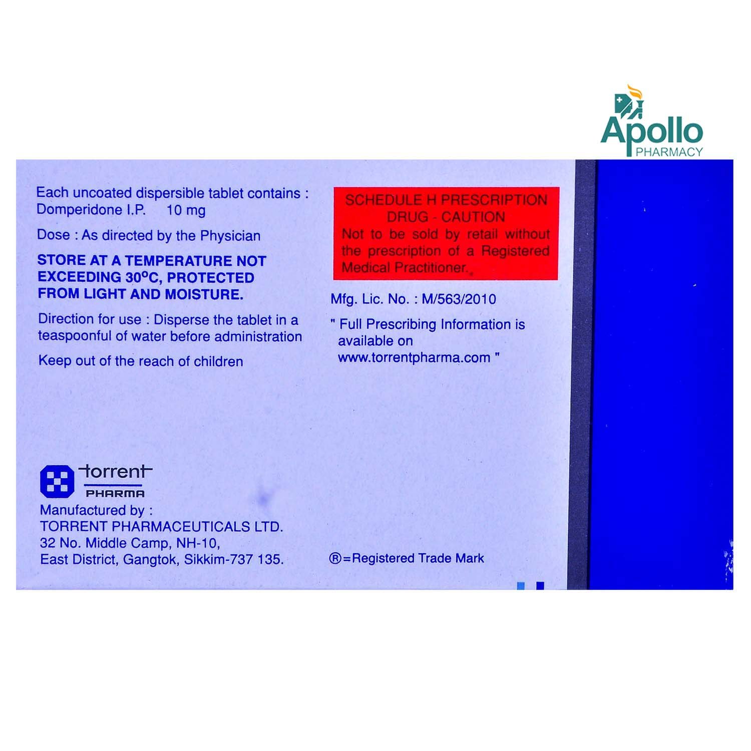 Domstal DT 10 Tablet 15's, Pack of 15 TABLETS Domstal DT 10 Tablet 15's, Pack of 15 TABLETS