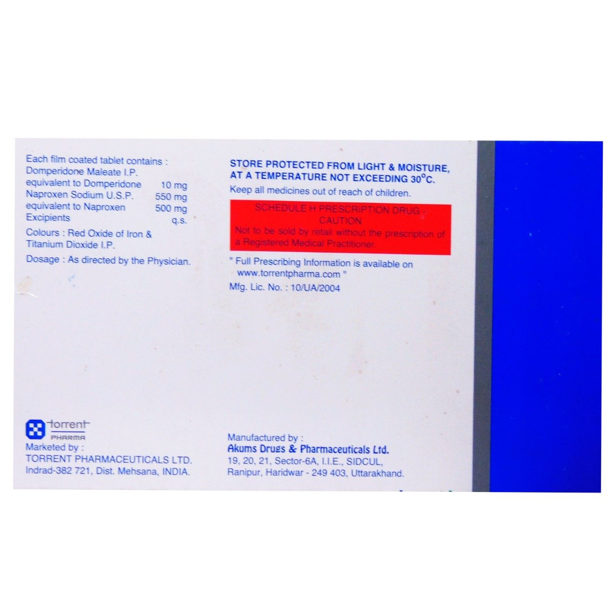 Domstal NP-500 mg Tablet 10's, Pack of 10 TABLETS Domstal NP-500 mg Tablet 10's, Pack of 10 TABLETS