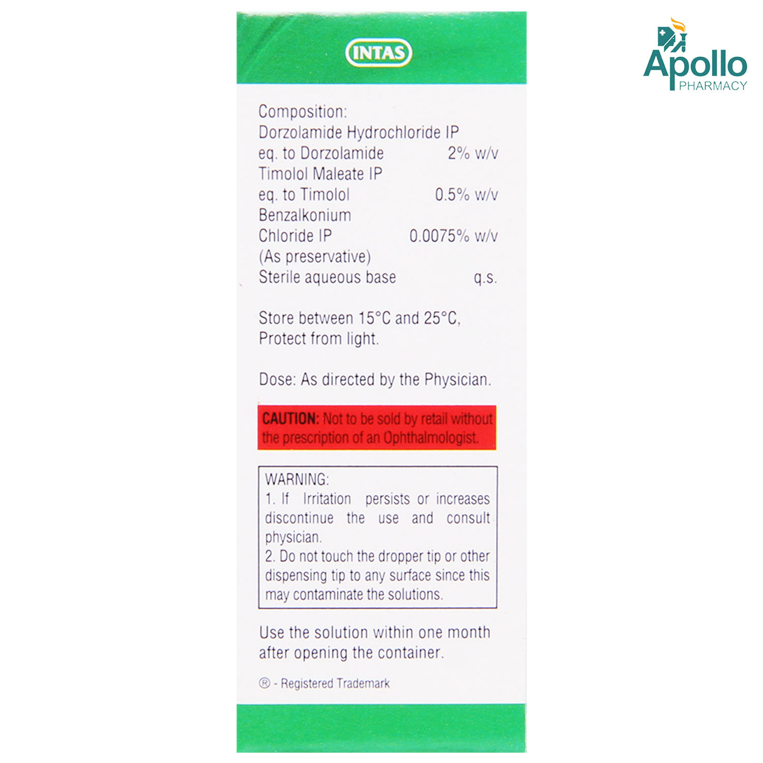 Dortas T Eye Drops 5 ml, Pack of 1 DROPS Dortas T Eye Drops 5 ml, Pack of 1 DROPS