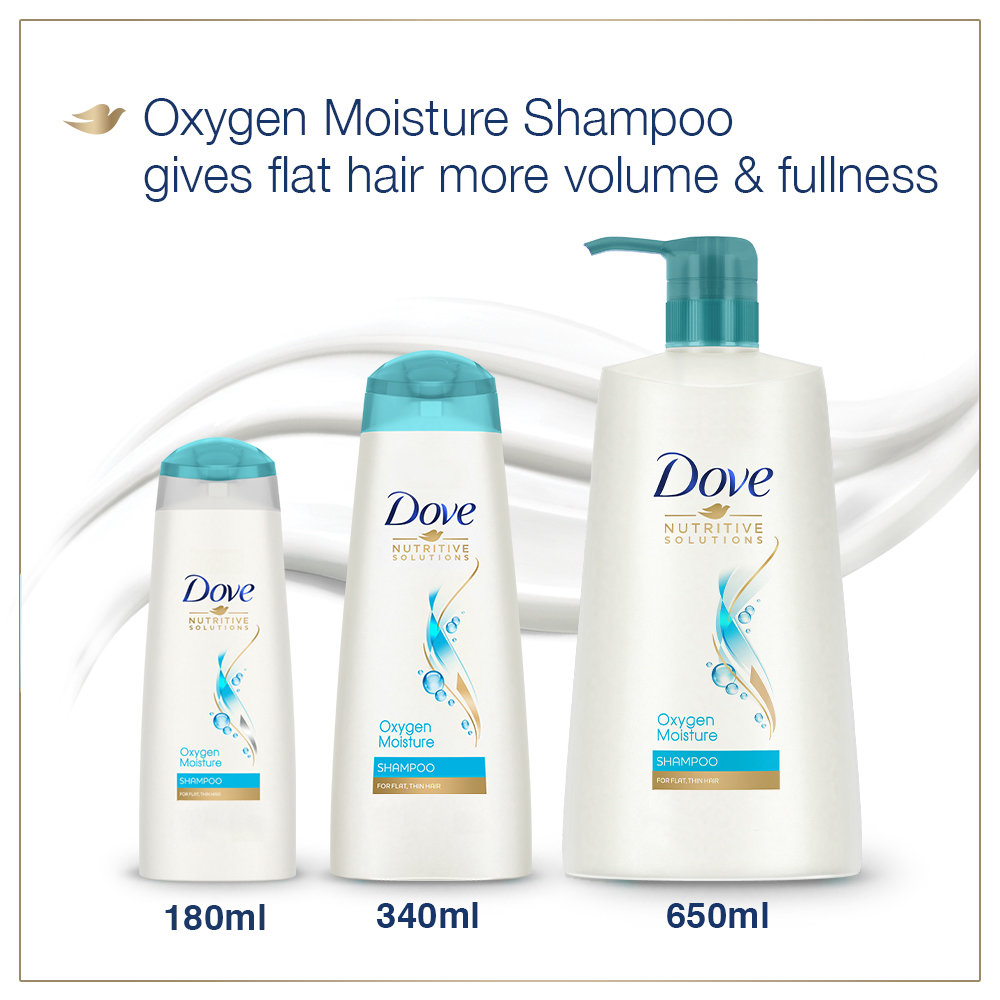 Dove Oxygen Moisture Shampoo, 180 ml, Pack of 1 Dove Oxygen Moisture Shampoo, 180 ml, Pack of 1