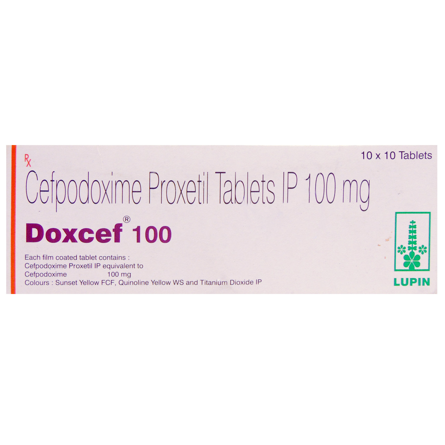 Doxcef 100 Tablet 10's, Pack of 10 TABLETS Doxcef 100 Tablet 10's, Pack of 10 TABLETS