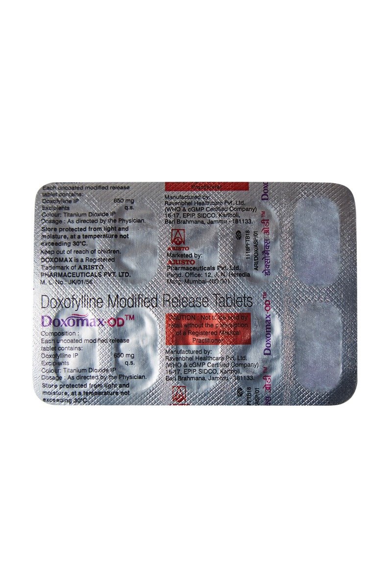 Doxomax-OD Tablet 10's, Pack of 10 TABLETS Doxomax-OD Tablet 10's, Pack of 10 TABLETS