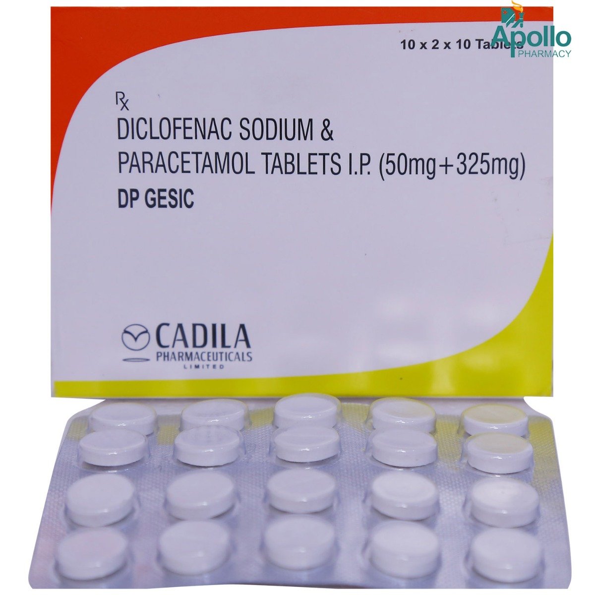 DP Gesic Tablet 10's, Pack of 10 TABLETS DP Gesic Tablet 10's, Pack of 10 TABLETS