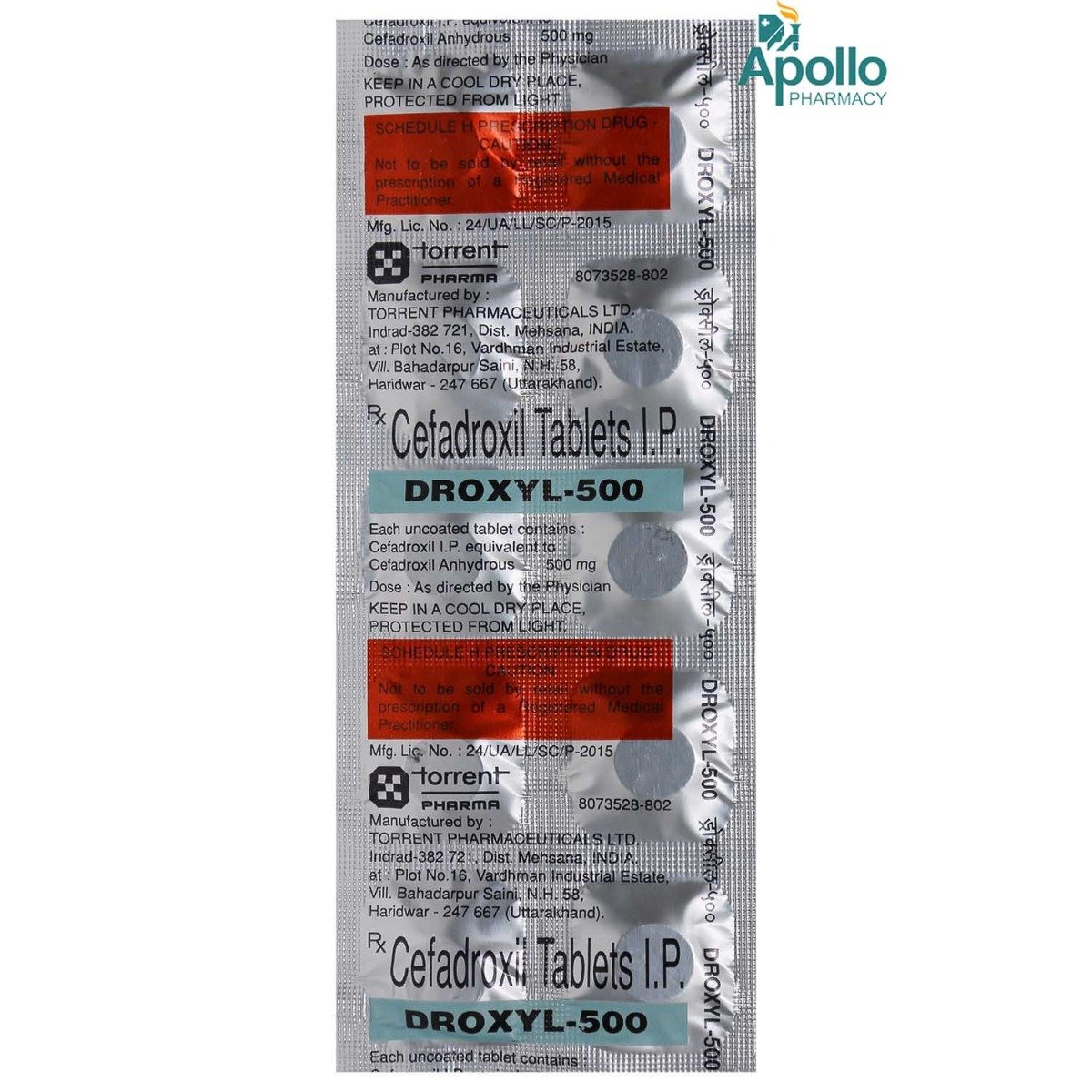 Droxyl-500 Tablet 10's, Pack of 10 TABLETS Droxyl-500 Tablet 10's, Pack of 10 TABLETS