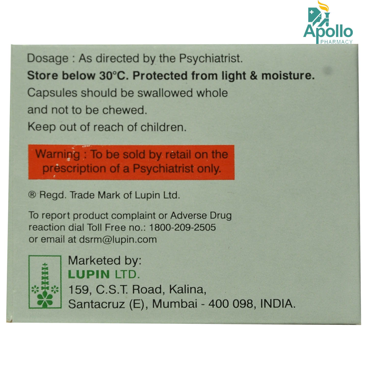 Dulot 30 Capsule 10's, Pack of 10 CAPSULES Dulot 30 Capsule 10's, Pack of 10 CAPSULES