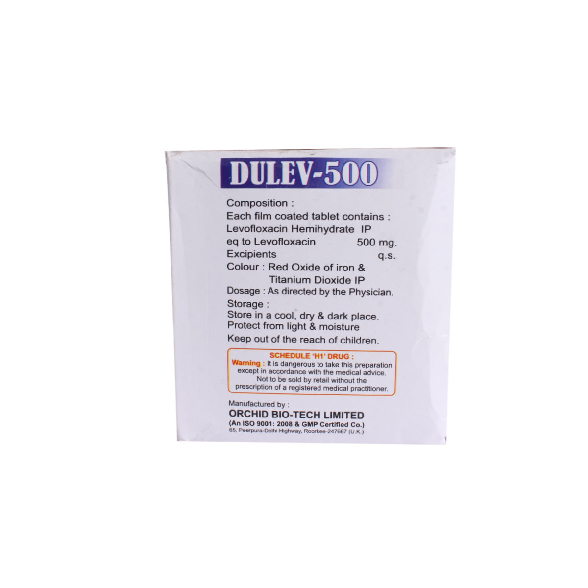 Dulev-500mg Tablet 10's, Pack of 10 TabletS Dulev-500mg Tablet 10's, Pack of 10 TabletS