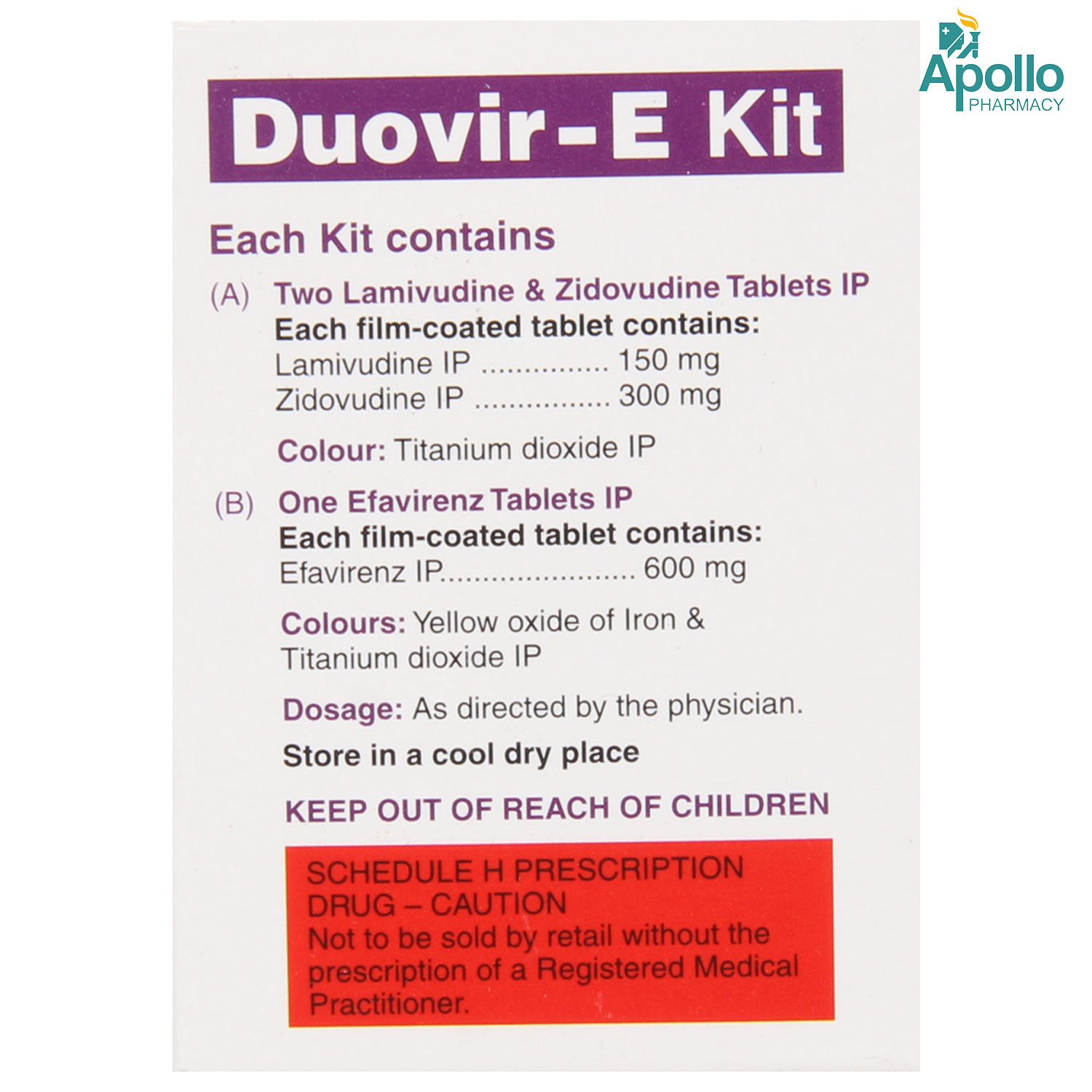 Duovir-E Kit Tablet 1's, Pack of 1 TABLET Duovir-E Kit Tablet 1's, Pack of 1 TABLET