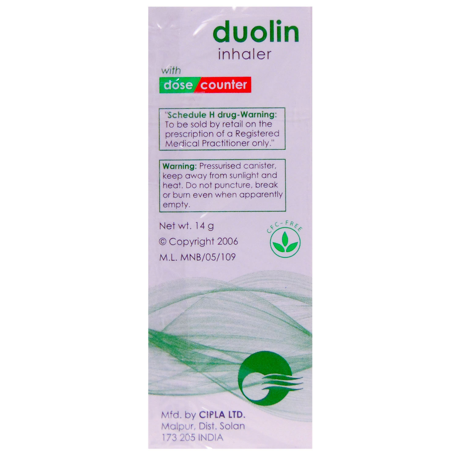 Duolin Inhaler, Pack of 1 INHALER Duolin Inhaler, Pack of 1 INHALER