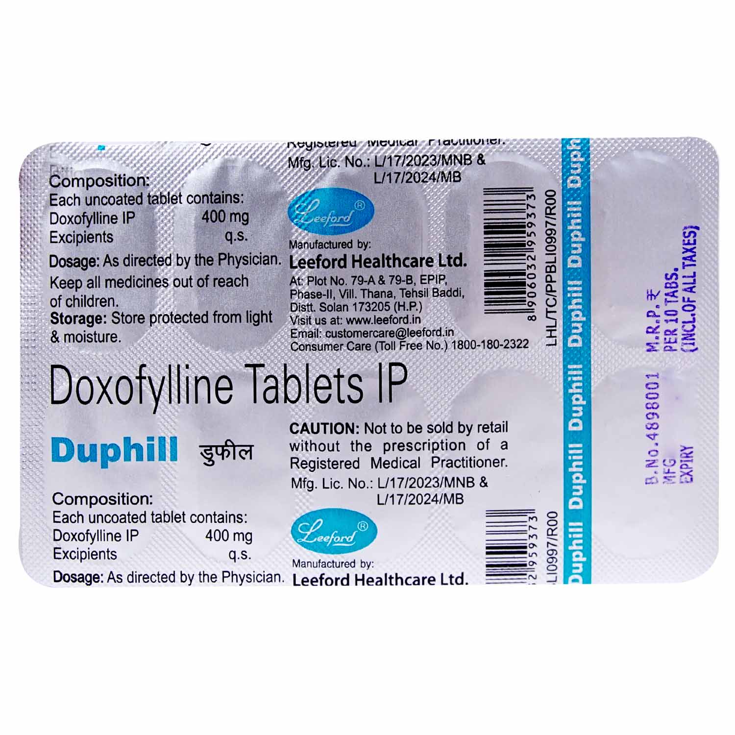 Duphill Tablet 10's, Pack of 10 TABLETS Duphill Tablet 10's, Pack of 10 TABLETS