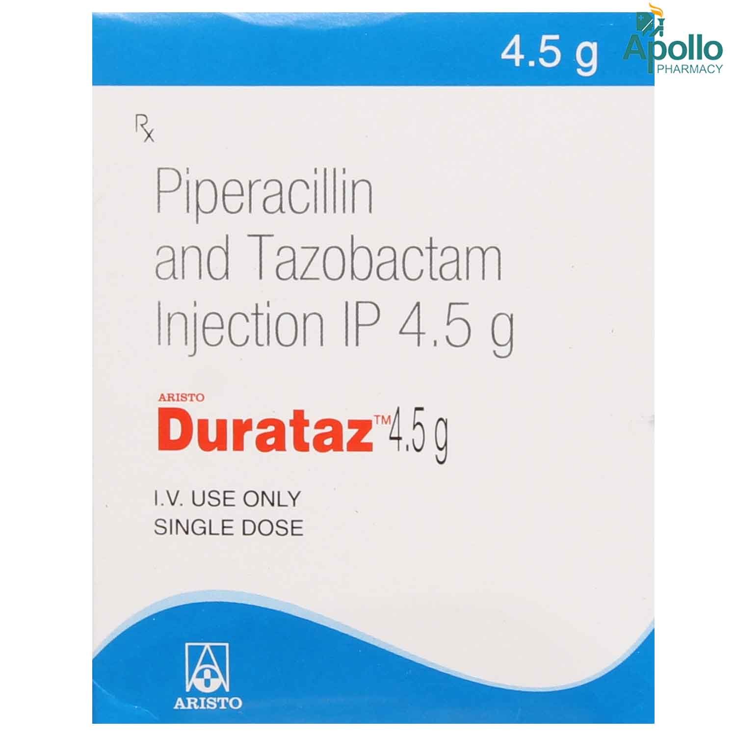 Durataz 4.5 gm Injection 1's, Pack of 1 Injection Durataz 4.5 gm Injection 1's, Pack of 1 Injection