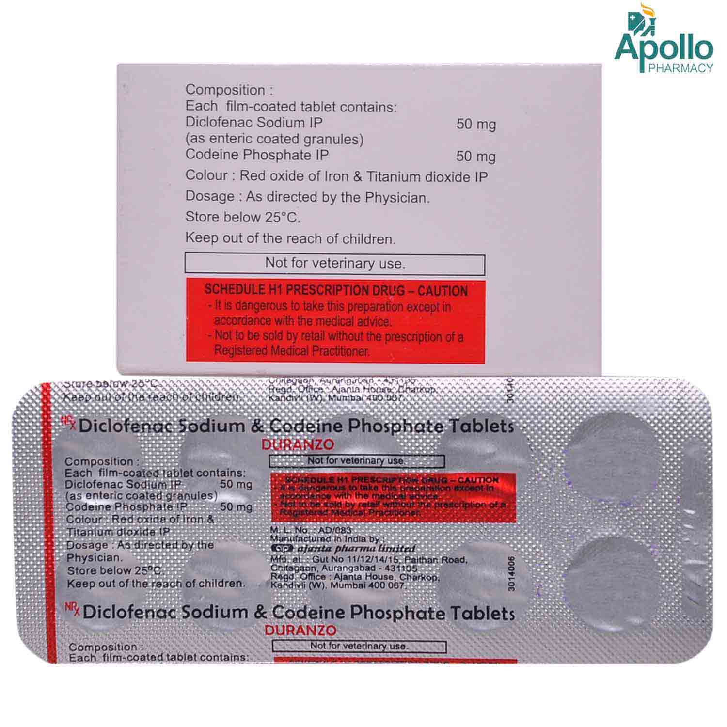 Duranzo Tablet 10's, Pack of 10 TABLETS Duranzo Tablet 10's, Pack of 10 TABLETS