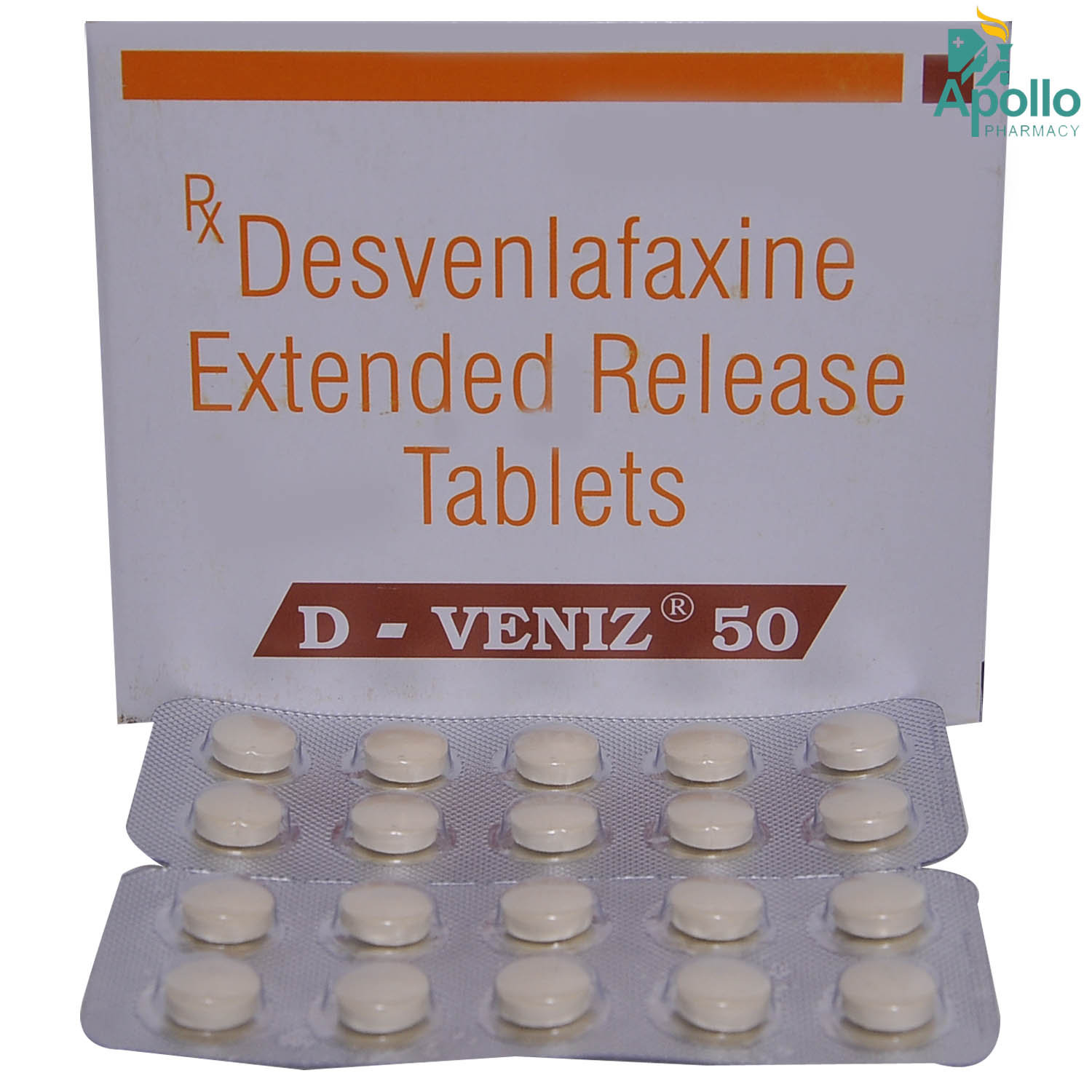 D-Veniz 50 Tablet 10's, Pack of 10 TABLETS D-Veniz 50 Tablet 10's, Pack of 10 TABLETS