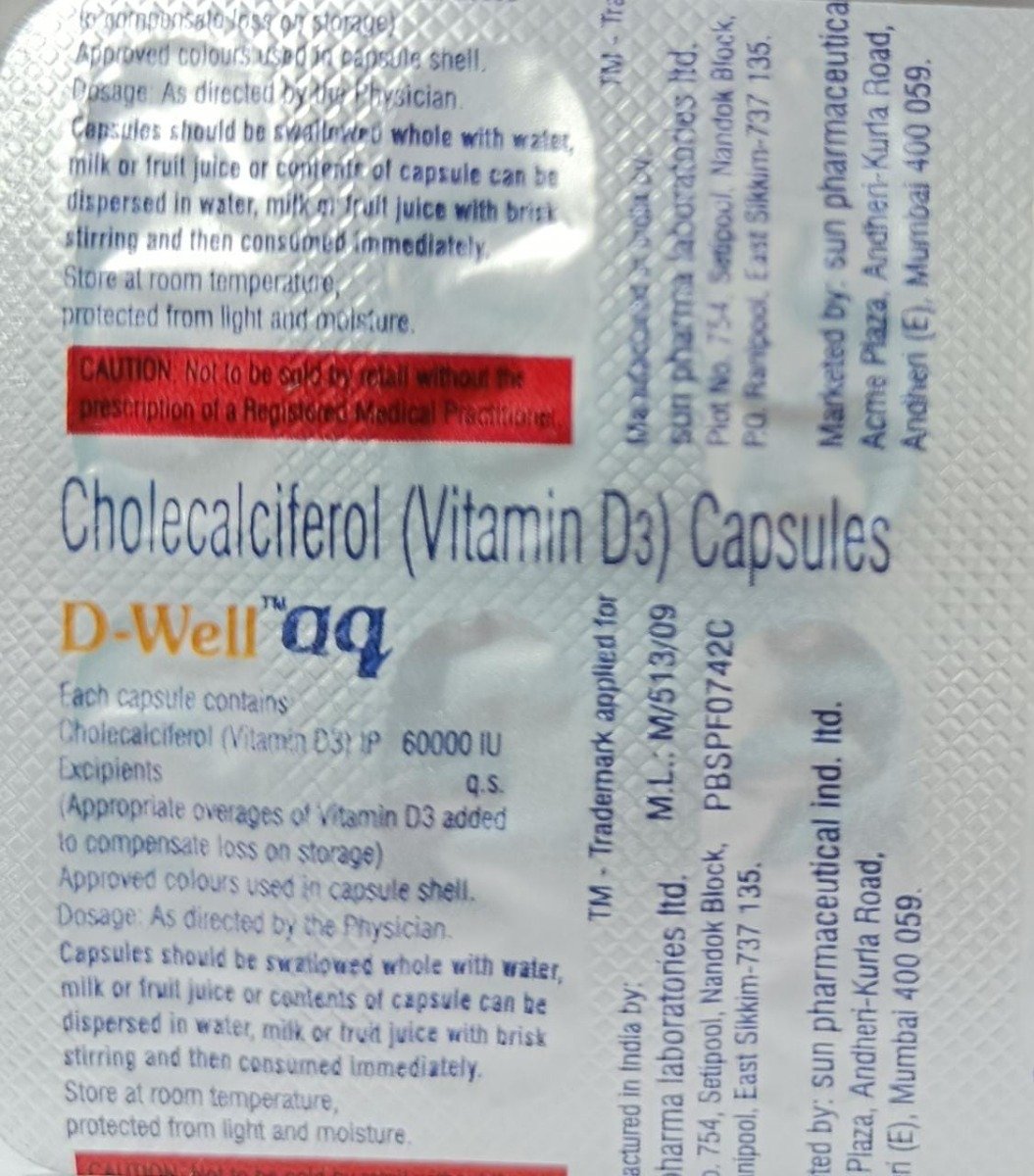 D Well AQ Capsule 8's, Pack of 8 D Well AQ Capsule 8's, Pack of 8