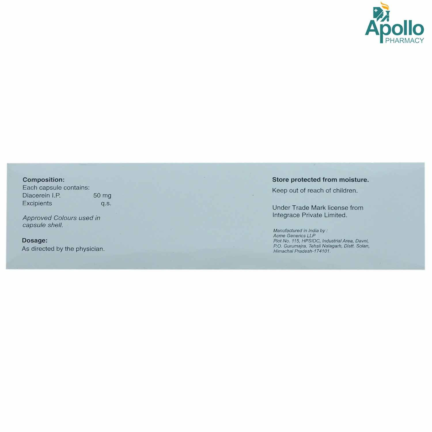 Dycerin Capsule 10's, Pack of 10 CAPSULES Dycerin Capsule 10's, Pack of 10 CAPSULES